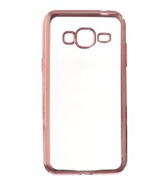Силіконова накладка UMKU Line для Samsung J200 (Рожевий)