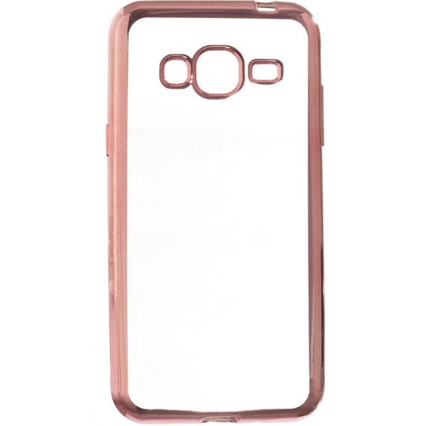 Силиконовый чехол UMKU Line Samsung J200 (Розовый)