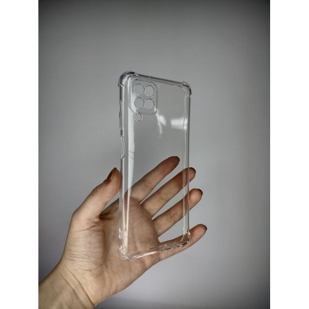 Силикон 6D Samsung Galaxy A12 (ShutCam) (Прозрачный)