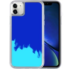 Чехол Aquarium Color Sand Apple iPhone 11 (Cиний)