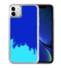 Чехол Aquarium Color Sand Apple iPhone 11 (Cиний)