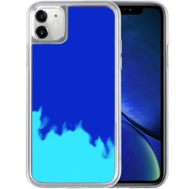 Чехол Aquarium Color Sand Apple iPhone 11 (Cиний)