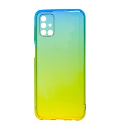 Силикон Gradient Design Samsung Galaxy M51 (2020) (Зелёно-жёлтый)
