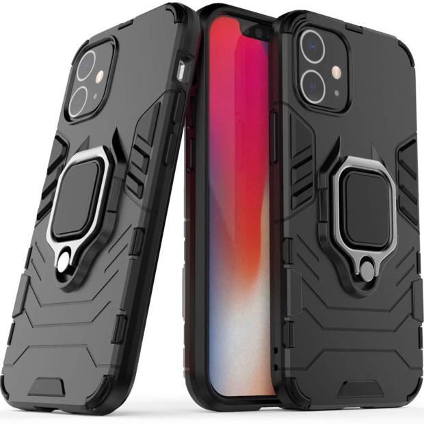 Бронь-чехол Ring Armor Case Apple iPhone 12 Mini (Чёрный)
