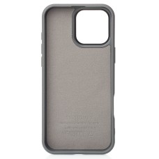 Накладка Beats Leather Textured MagSafe Apple iPhone 16 Pro Max (Stone Gray)