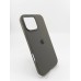 Силіконовий оригінальний круглий чохол для Apple iPhone 16 Pro Max (19) темно-сірий