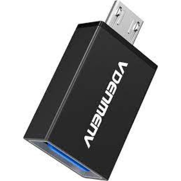 OTG-адаптер Denmen DU15 (MicroUSB - USB 3.0) (Чорний)