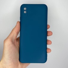 Силіконовий Original 360 чохол для Xiaomi Redmi 9A (ShutCam) (Темно-блакитний)
