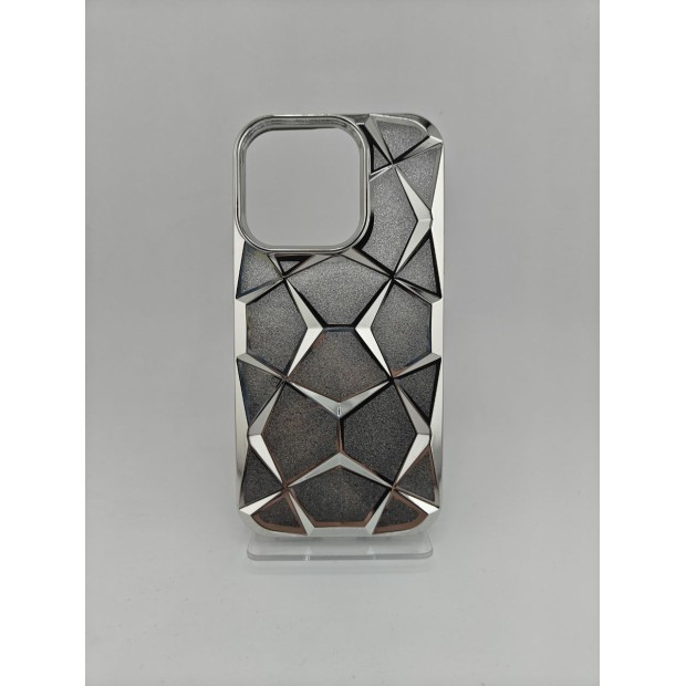 Накладка 3D Prism Metal для Apple iPhone 14 Pro (срібляста) Накладка 3D Prism Metal для Apple iPhone 14 Pro (срібляста)