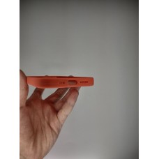 Силіконовий оригінальний чохол круглої форми для Apple iPhone 13 (Грейпфрут)