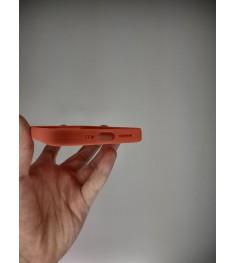 Силіконовий оригінальний чохол круглої форми для Apple iPhone 13 (Грейпфрут)