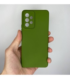 Силіконовий оригінальний 360-чохол для Samsung Galaxy A53 (ShutCam) (Хакі)