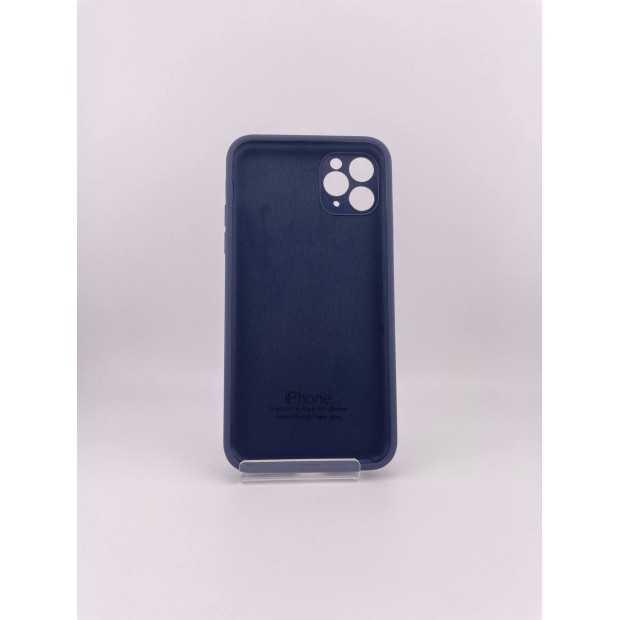 Силіконовий чохол Original Square RoundCam для Apple iPhone 11 Pro Max (09) Midnight Blue