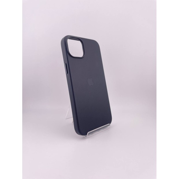 Чохол шкіряний з MagSafe для Apple iPhone 14 Plus (Темна ніч)