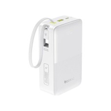 PowerBank Baseus EnerFill Bipow 2 Pro + встроенный Type C-кабель 22.5W 30000mAh (White)