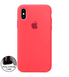 Силіконовий оригінальний чохол круглої форми для Apple iPhone X  /  XS (50) кора..