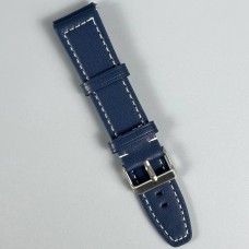 Ремешок Leather Design 22мм (Тёмно-синий)