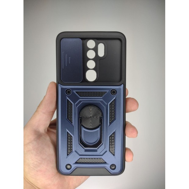 Бронь-чехол Ring Serge Armor Case Xiaomi Redmi Note 8 Pro (ShutCam) (Синий)