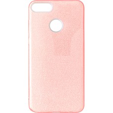 Силіконовий чохол Glitter для Huawei Y9 (2018) (Рожевий)