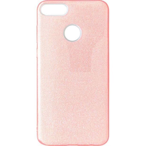 Силикон Glitter Huawei Y9 (2018) (Розовой)