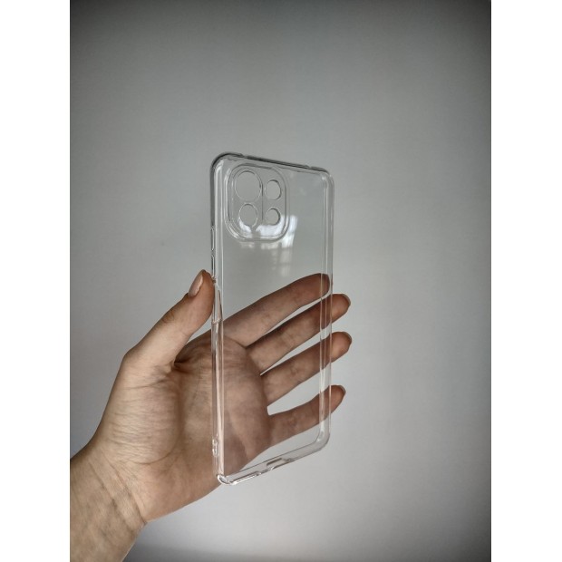 Силіконовий чохол WS Xiaomi Mi 11 Lite (ShutCam) (Прозорий)
