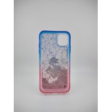 Силикон Soft Sparkles Apple iPhone 11 (Blue / Pink)