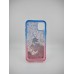 Силіконовий чохол Soft Sparkles для Apple iPhone 11 (блакитний  /  рожевий)