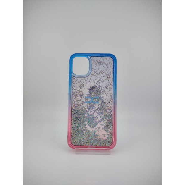 Силикон Soft Sparkles Apple iPhone 11 (Blue / Pink)
