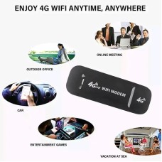 Мобильный USB 4G LTE Wi-Fi-модем карманный с роутером 150mbps (Чёрный)