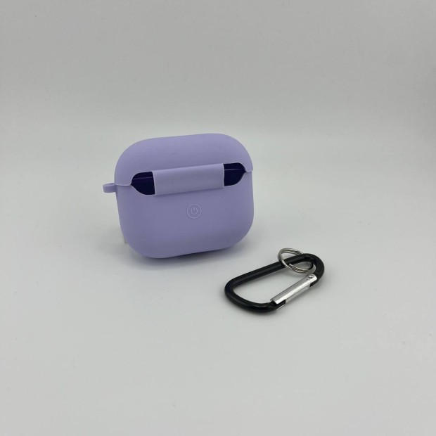 Чохол для навушників Full Silicone Case with Microfiber Apple AirPods 3 (71) Light Glycine