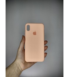 Силіконовий оригінальний чохол Apple iPhone XS Max (Грейпфрут)