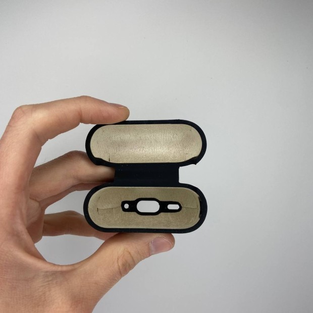 Чохол для навушників Full Silicone Case with Microfiber Apple AirPods Pro 2 (07) Black