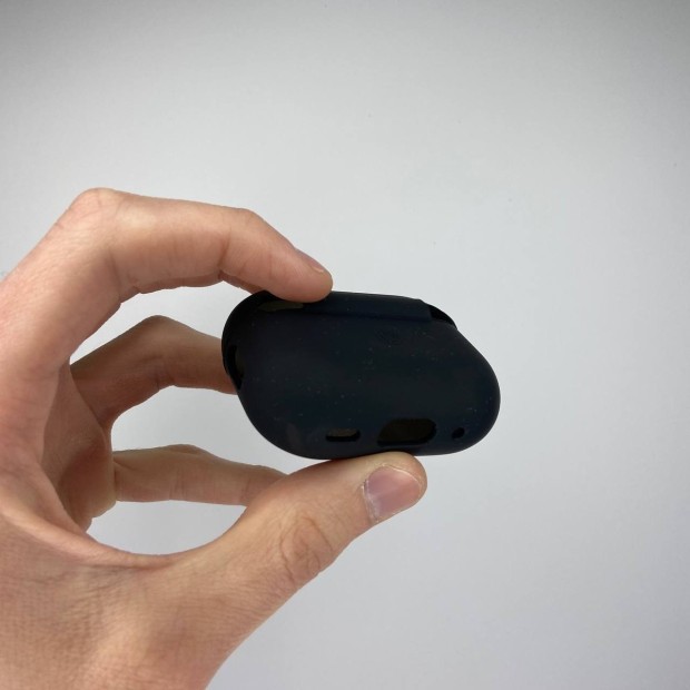 Чохол для навушників Full Silicone Case with Microfiber Apple AirPods Pro 2 (07) Black