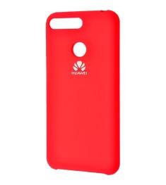 Силикон Original Case Logo Huawei Y6 Prime (2018) / Honor 7A Pro (Красный)