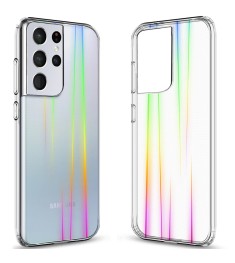 Силикон 3D Gradient Case Samsung Galaxy S21 Ultra (Прозрачный)