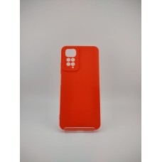Силіконовий чохол Original Lite для Xiaomi Redmi Note 11  /  Note 11S (з захистом камери) (червоний-оранжевий)