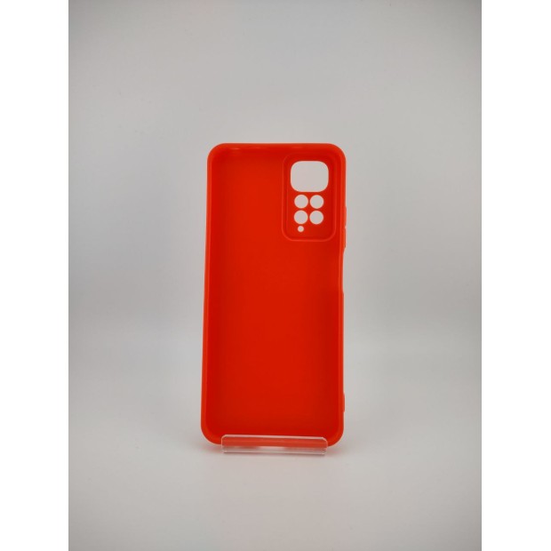 Силіконовий чохол Original Lite для Xiaomi Redmi Note 11  /  Note 11S (з захистом камери) (червоний-оранжевий)