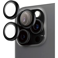 Защитное стекло на камеру iLera FocusPro Lens Apple iPhone 16 Pro / 16 Pro Max (Black Titanium)