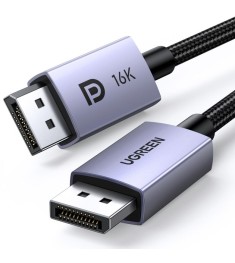 Кабель UGREEN DP118 DisplayPort - DisplayPort 16K (1м) (чорний) (15383)
