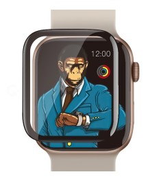 Стекло 5D Blueo Curved Apple Watch 38mm Black