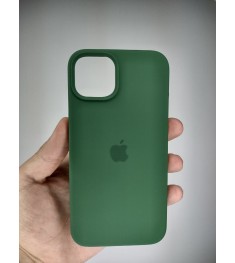 Силіконовий оригінальний круглий чохол для Apple iPhone 13  /  14 (73) Лісовий З..