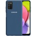 Силикон Original 360 Case Logo Samsung Galaxy A03S (Кобальт)