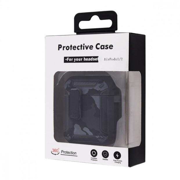 Чохол Camo Protect для AirPods 1 / 2 (Синій)