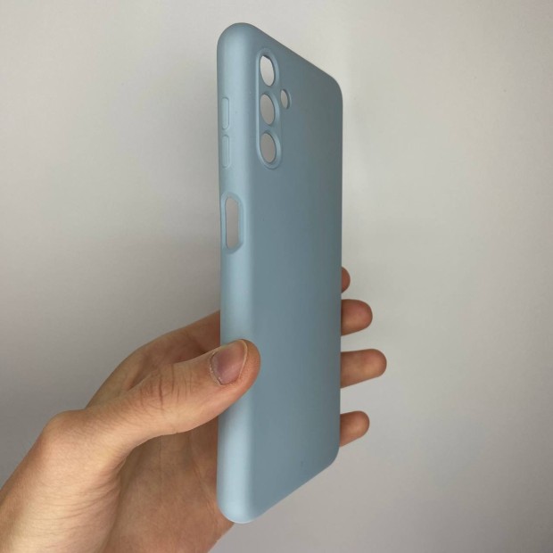 Силіконовий оригінальний чохол Samsung Galaxy A04S (2022) (ShutCam) (Блакитний)