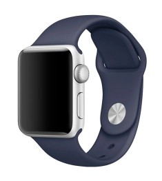 Ремінець для Apple Watch силіконовий 38  /  40  /  41 мм (09) Темно-синій