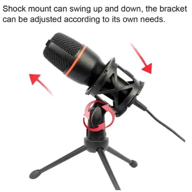 Микрофон настольный Defender RGB (Чёрный)