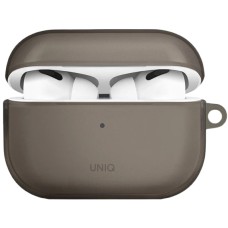 Чехол для наушников UNIQ Glase Apple AirPods Pro 2 (Glossy Smoke)
