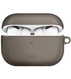 Чехол для наушников UNIQ Glase Apple AirPods Pro 2 (Glossy Smoke)