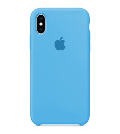 Силіконовий оригінальний чохол Apple для iPhone XS Max (20) Синій