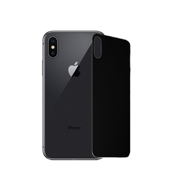 Защитное стекло 5D Apple iPhone XS Max Black (на заднюю сторону)